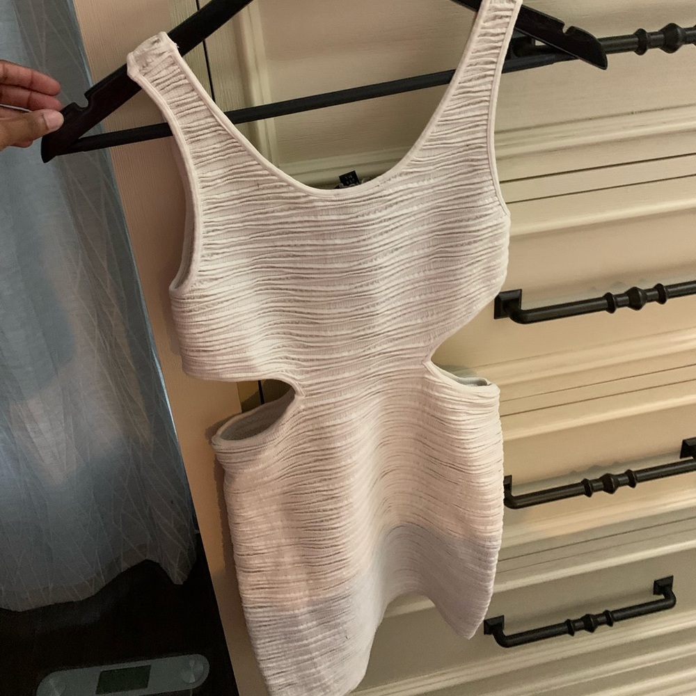 White Cutout Dress extra stretch in M/L